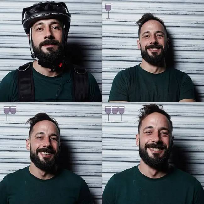 3 pohár bor előtt és után: Egy brazil fotós érdekes projektje