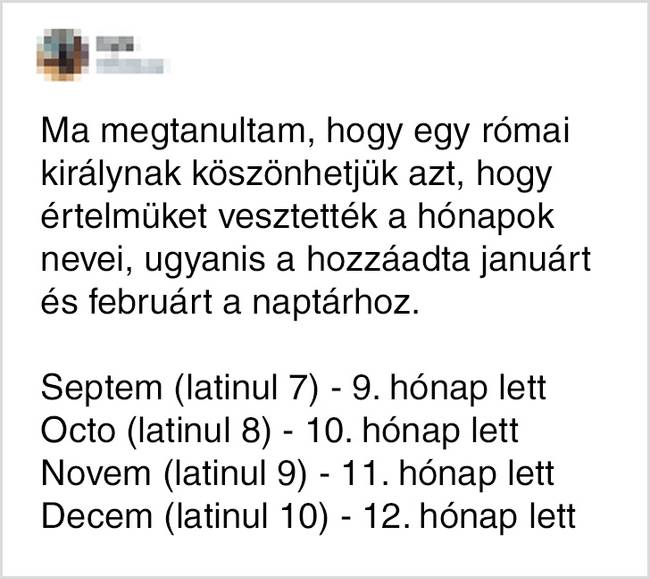 A rómaiak többször is módosították a „naptár projektet".