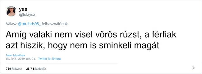 Vörös rúzs hiánya = természetesség?