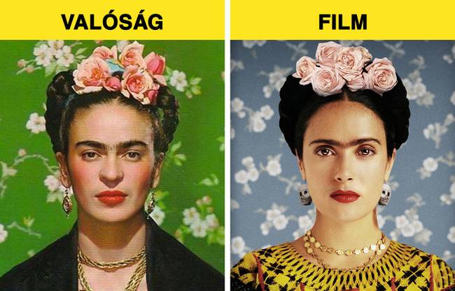 Salma Hayek, mint Frida Kahlo - Frida (2002)