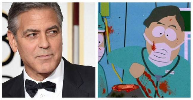 George Clooney, mint Dr. gouache, South Park