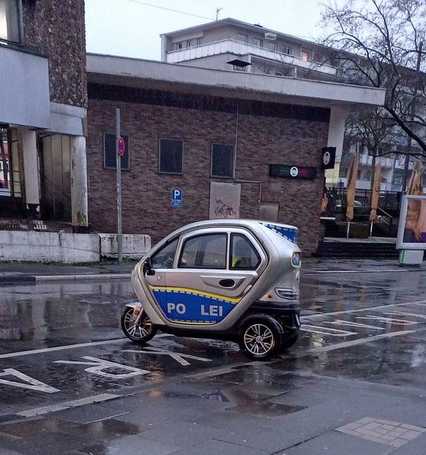 Rendőrautó Németországban.