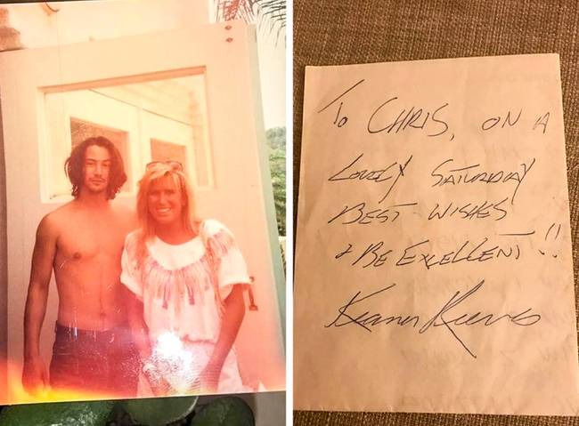 A 90-es években rajongók egy csoportja betört Keanu házába, de a színész nem hívta a rendőrséget, inkább sörözött velük egyet.