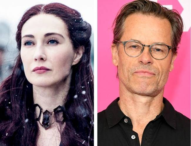 Carice van Houten (Melisandre) és párja, Guy Pearce színész.