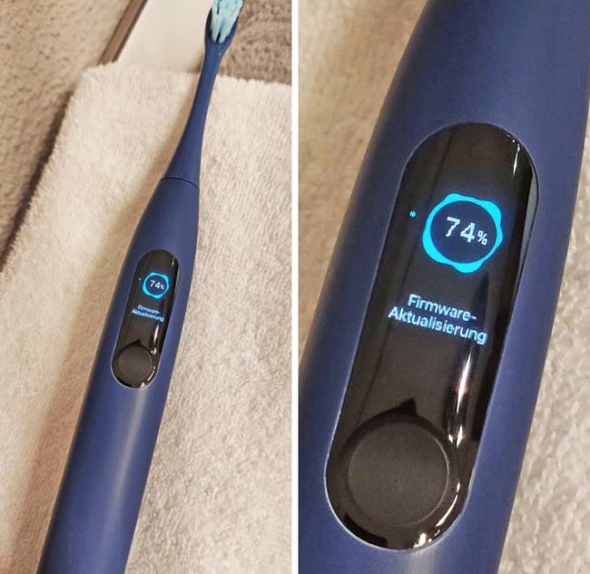 „A fogkefém éppen firmware-t frissít."