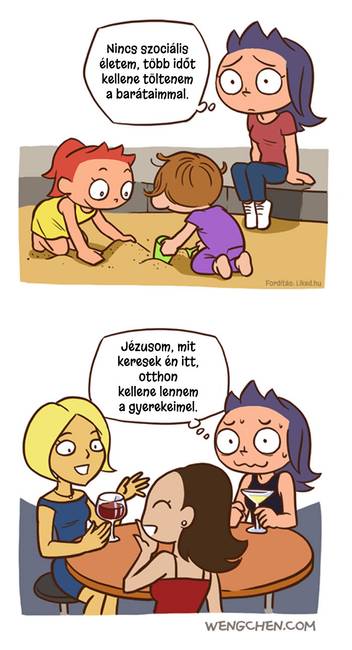 Egy kínai művész 20 félelmetesen pontos képregényt készített a gyereknevelésről