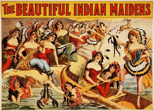 the beautiful indian maidens wild west show
