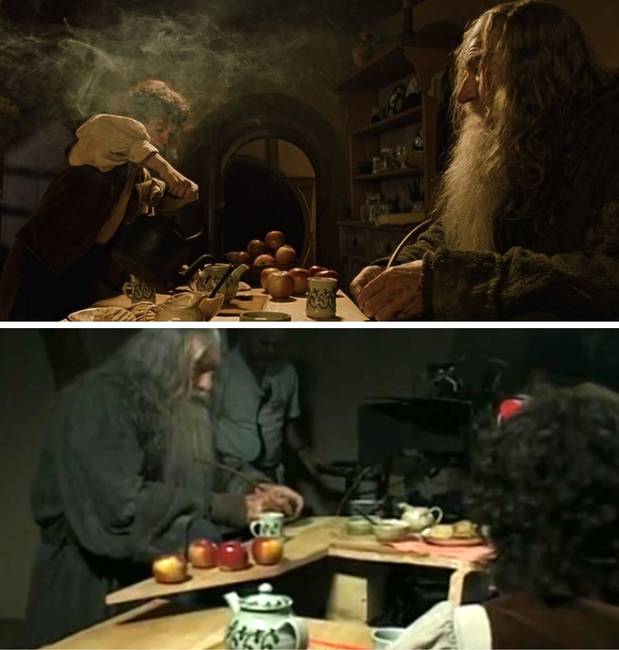 Erőltetett perspektíva a Gyűrűk ura című filmben