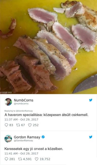 16 személy, aki jó ötletnek tartotta beküldeni a főztjét Gordon Ramsay Twitter oldalára