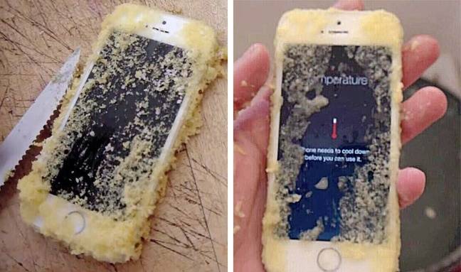 „Véletlenül belesütöttem a telefonomat a tortába...” 😳