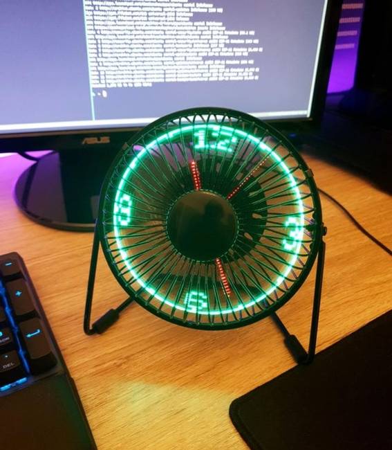 „Az asztali ventilátorom digitális óra is egyben."