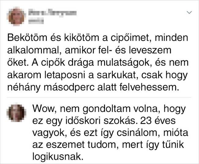 Időskori cipőkötés