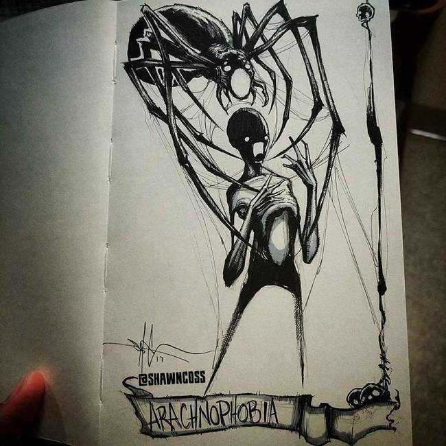 Arachnofóbia – pókoktól való félelem.