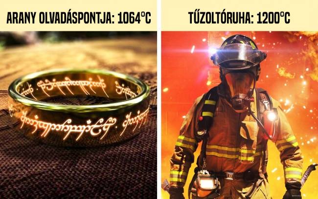 A tűzoltók ruhája képes ellenállni akár az 1200°C-os hőségnek is. Ezen a hőmérsékleten már szinte minden ismert anyag meggyullad.
