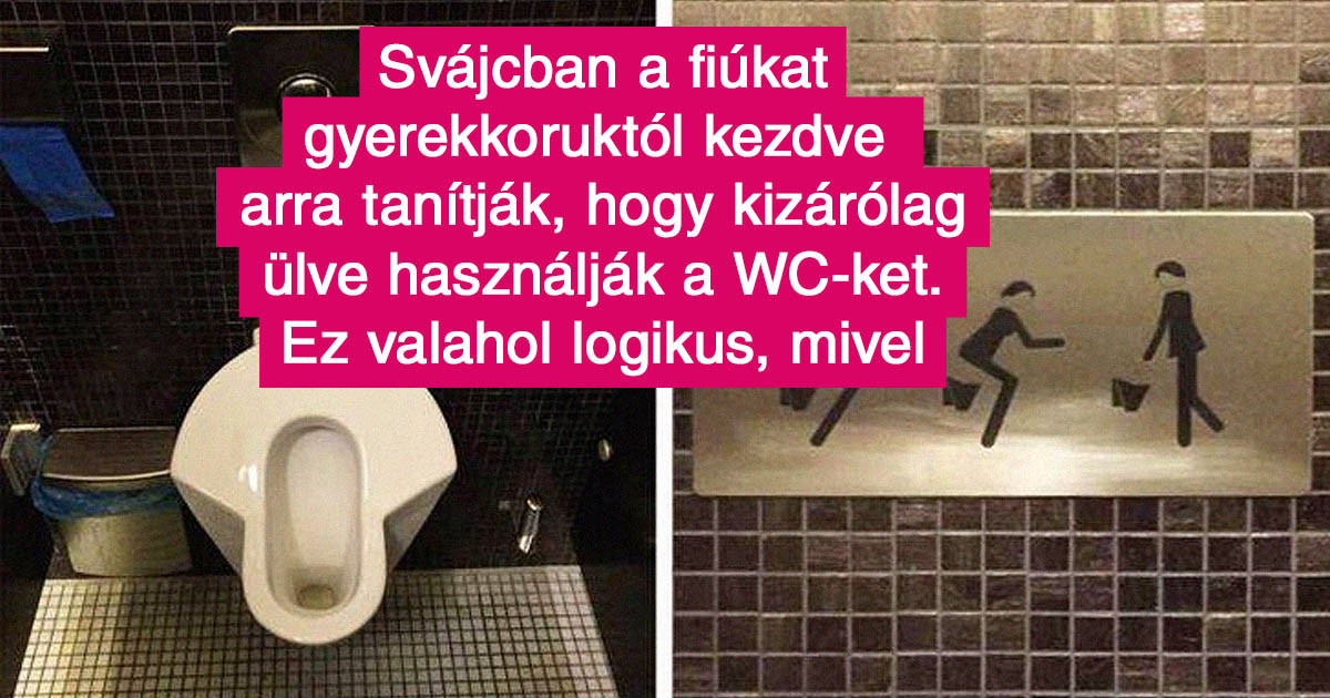 18 érdekes tény a Svájcról, ahol arra tanítják a fiúkat, hogy kizárólag ülve használják a WC-t