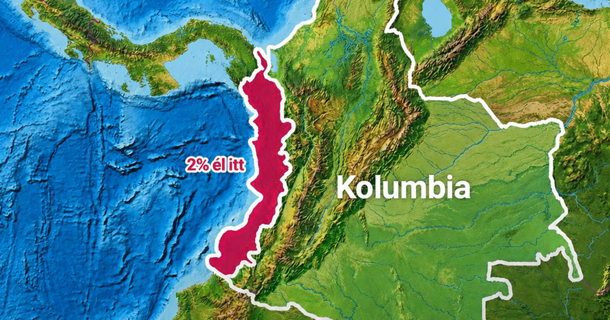 Miért nem él szinte senki Kolumbia nyugati partján?