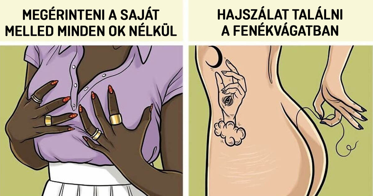 Egy magyar művész képregényeket rajzol a nők problémáiról a modern társadalomban: 15 fotó