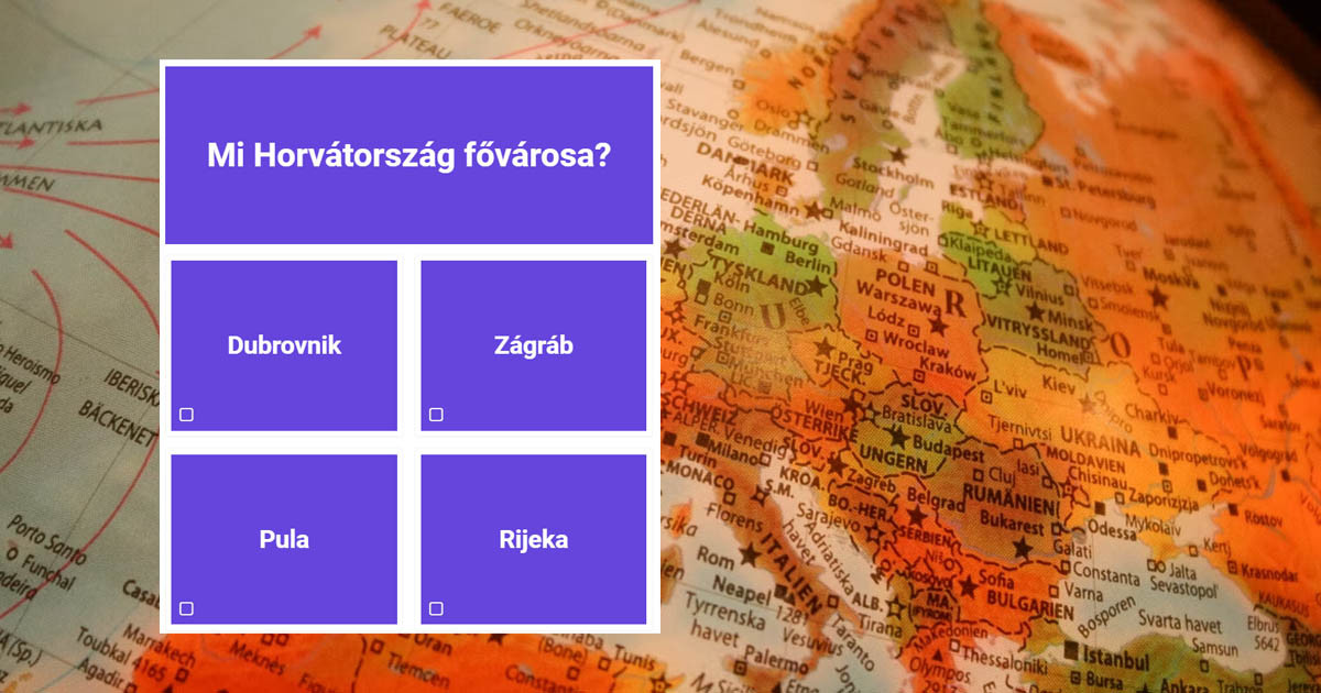 Csak a lakosság 3%-a képes hibátlan eredményt elérni ebben az országok fővárosaira fókuszáló kvízben