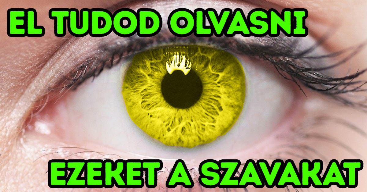 Csak a tökéletes színlátással rendelkező emberek képesek elolvasni ezeket a szavakat