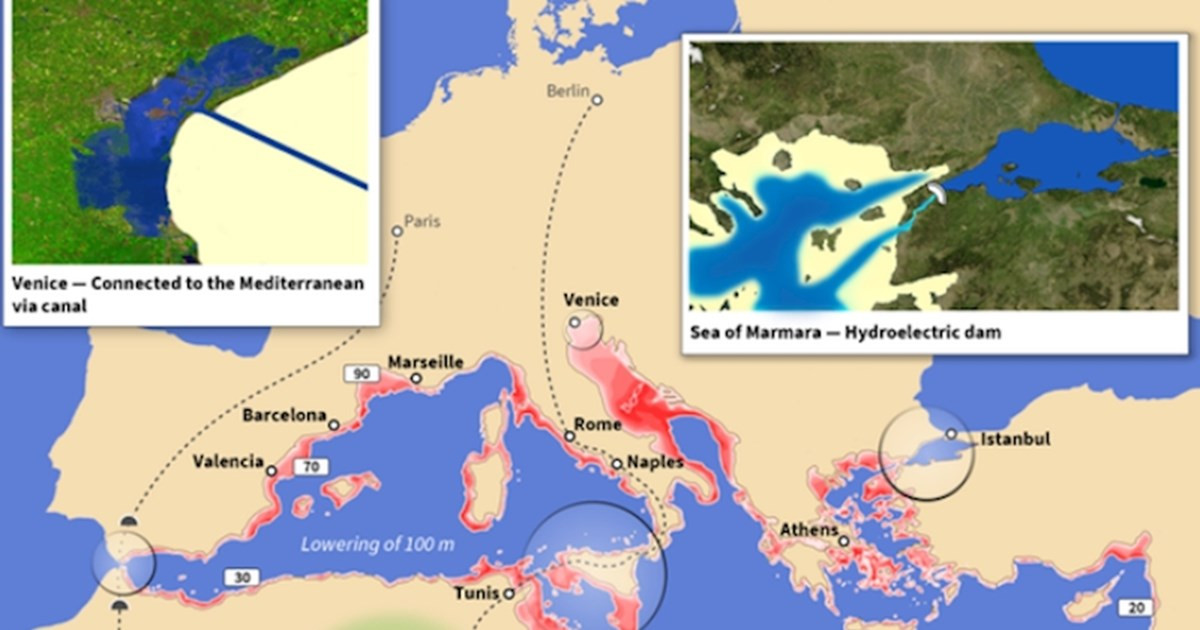 Így nézne ki Európa, ha megvalósulna a világ legösszetettebb építési projektje, az Atlantropa-projekt