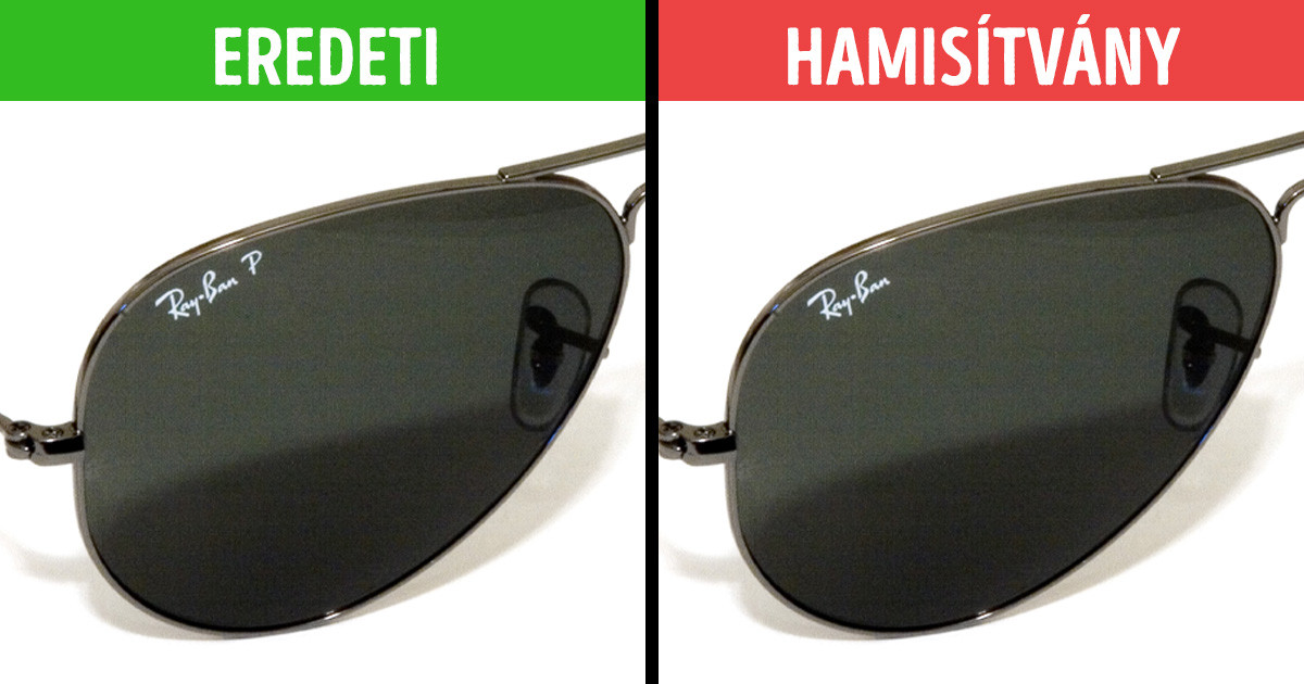 8 dolog, ami segít megkülönböztetni egy valódi Ray-Ban szemüveget egy hamisítványtól