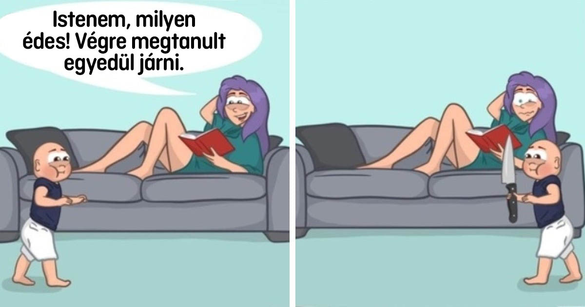 13 vicces képregény egy művésztől, aki pontosan tudja, hogy milyen kiszámíthatatlan a családi élet