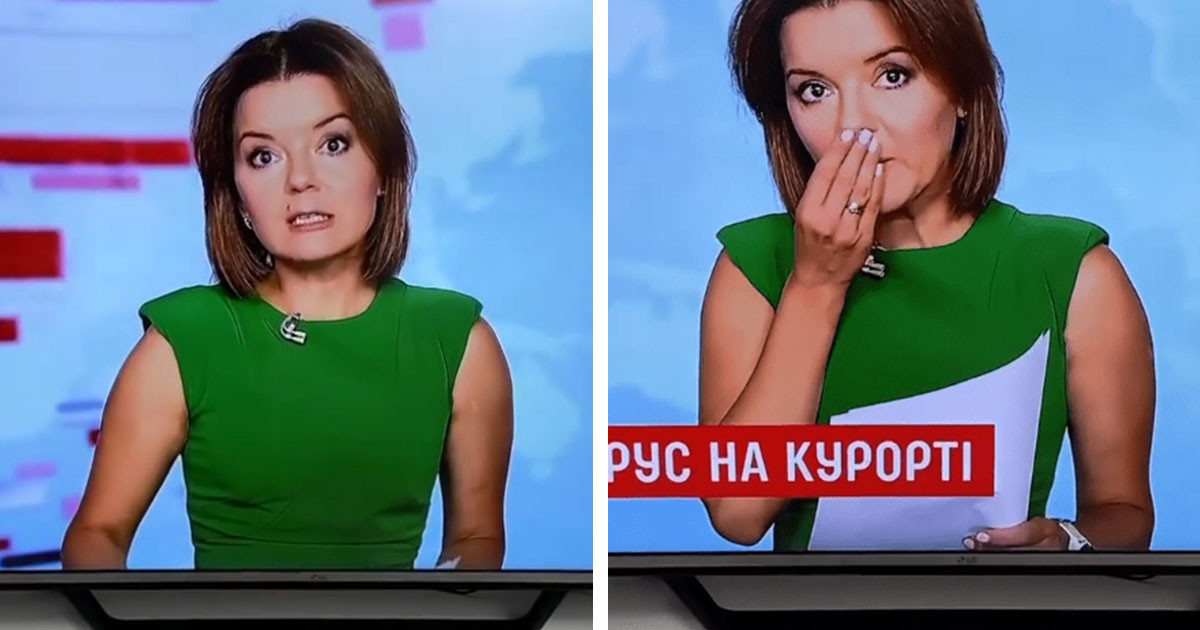 Ennek az ukrán híradósnak élő adásban esett ki az első foga, de nem esett pánikba, és hűvös maradt