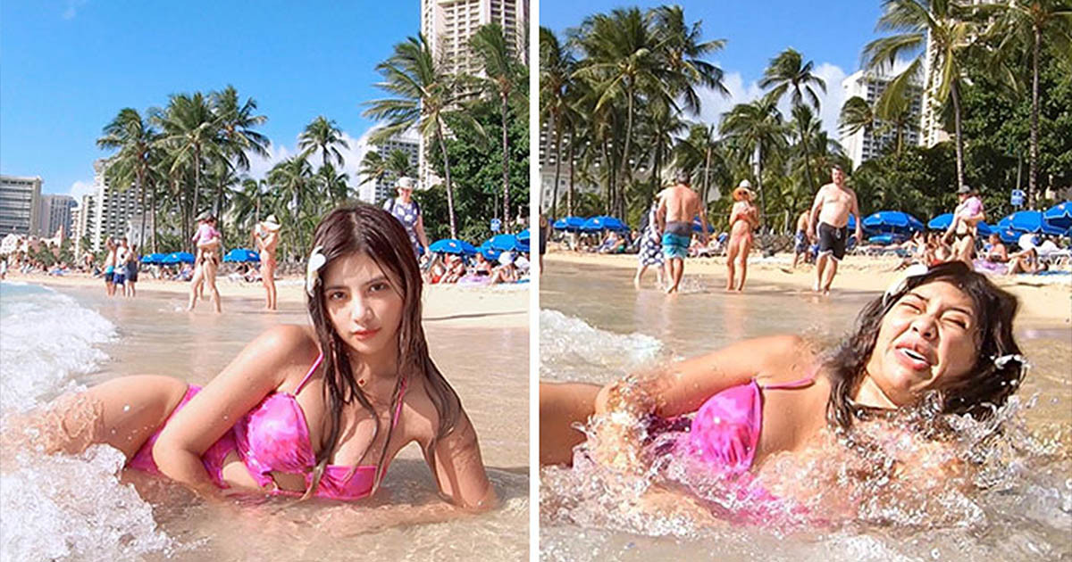 Egy thai modell 14 vicces "Instagram vs. Valóság" fotóval mutatja meg a tökéletes fotók mögött rejlő pillanatokat