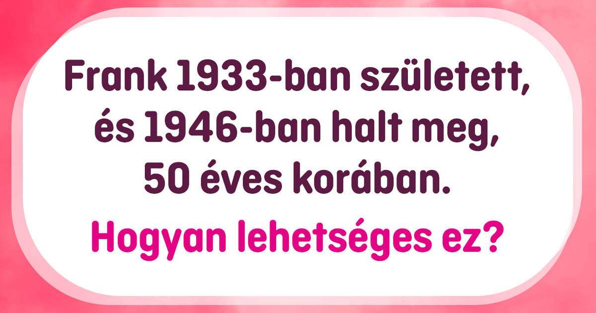 12 zseniális rejtvény, ami Einsteint is gondolkodóba ejtené