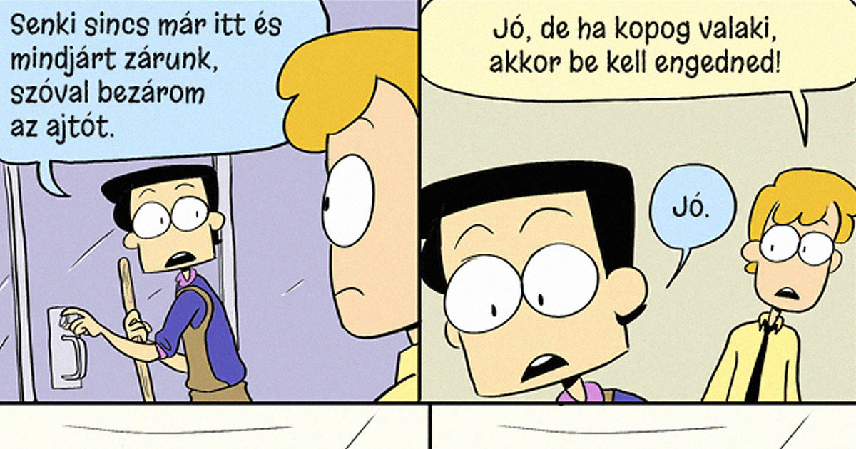 Ez a képregény megmutatja, hogy mi történik, amikor bolti eladóként megpróbálsz korán bezárni