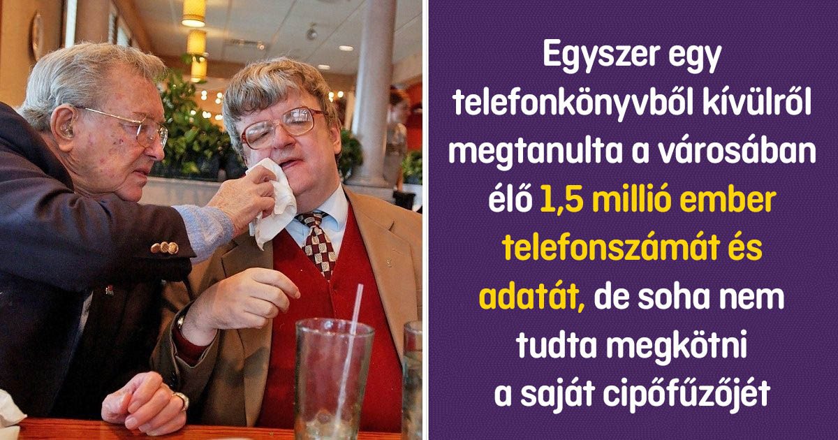 Az igazi "esőember" története, akiben egy zseni és egy 2 éves gyerek élt egyszerre