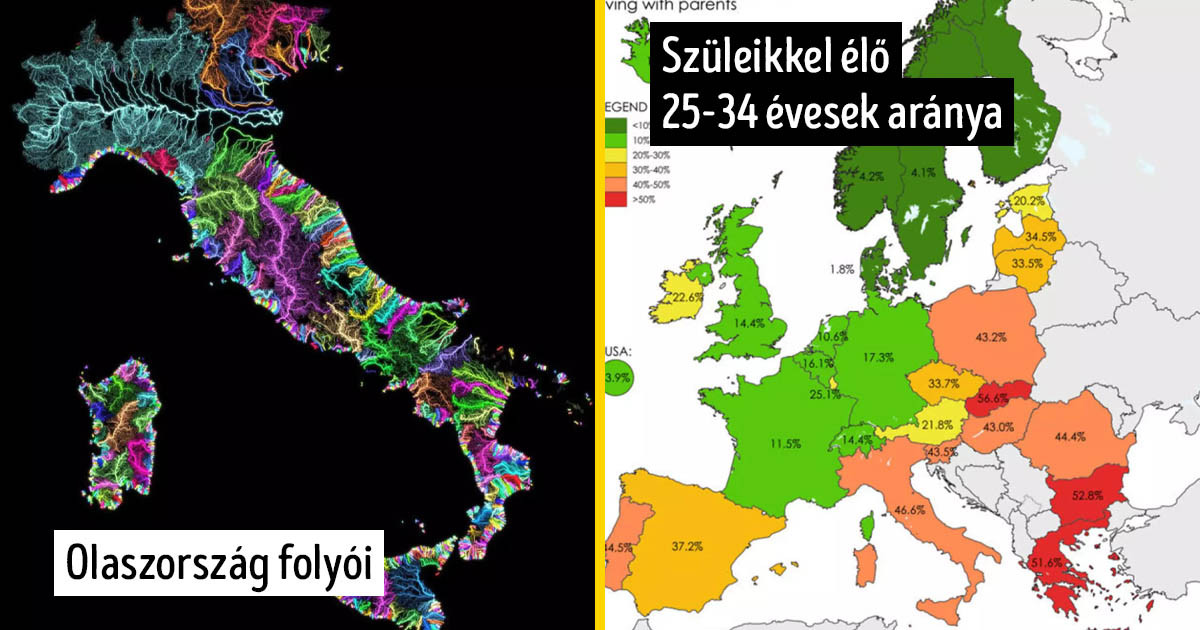16 érdekes térkép, ami után teljesen más szemmel tekintesz majd néhány dologra a világban