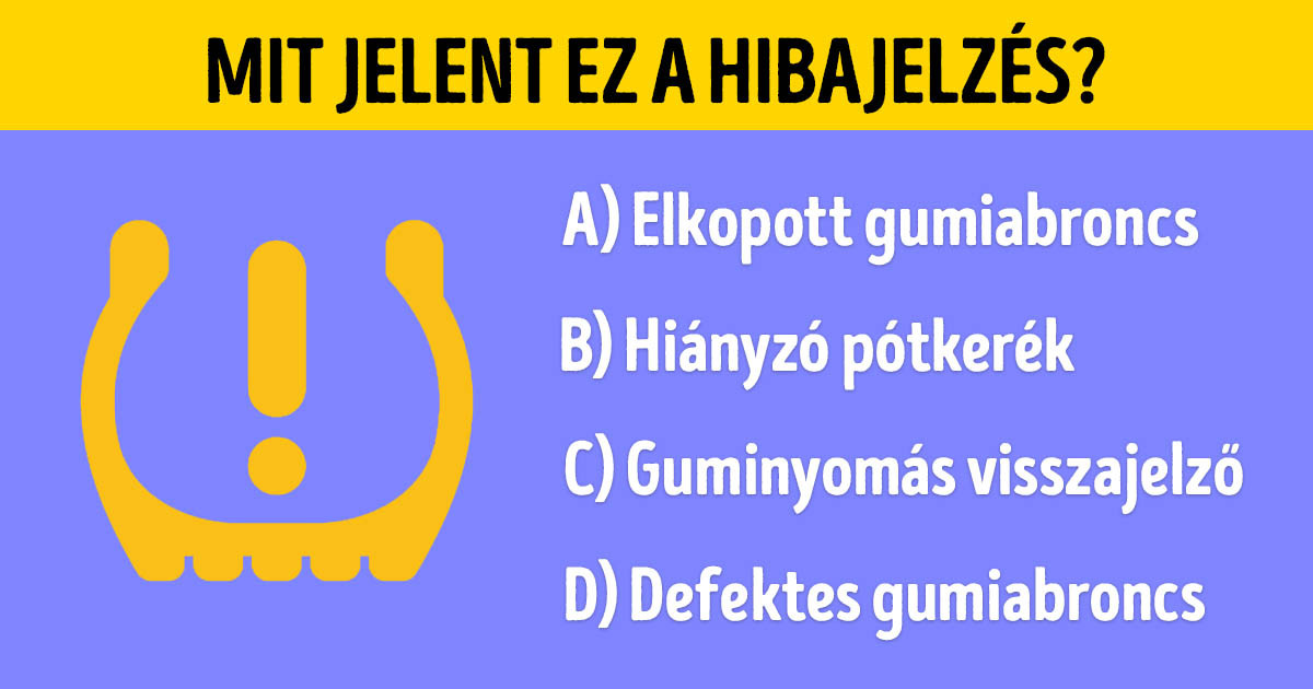 A sofőrök 90%-a nem tudja hibátlanul teljesíteni ezt a műszerfal hibalámpa kvízt