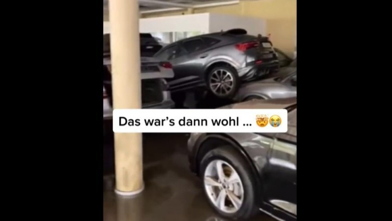 Így nézett ki a német Audi kereskedés a pusztító árvíz után