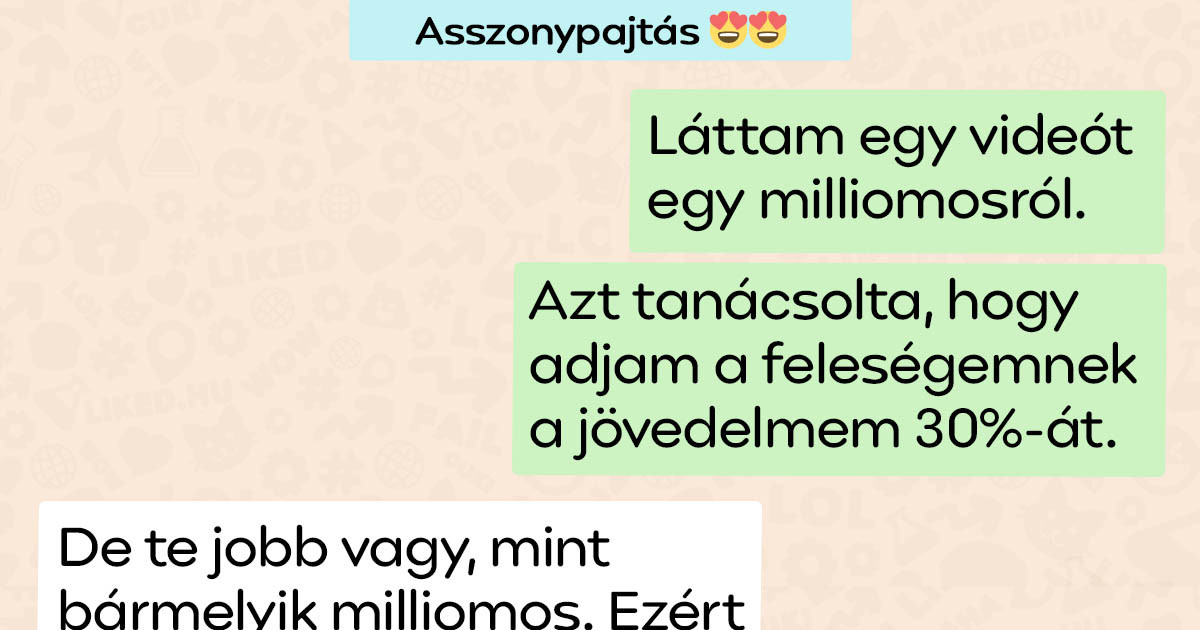7 vicces SMS üzenet, amiben a férjek és feleségek közös költségvetésen osztozkodnak