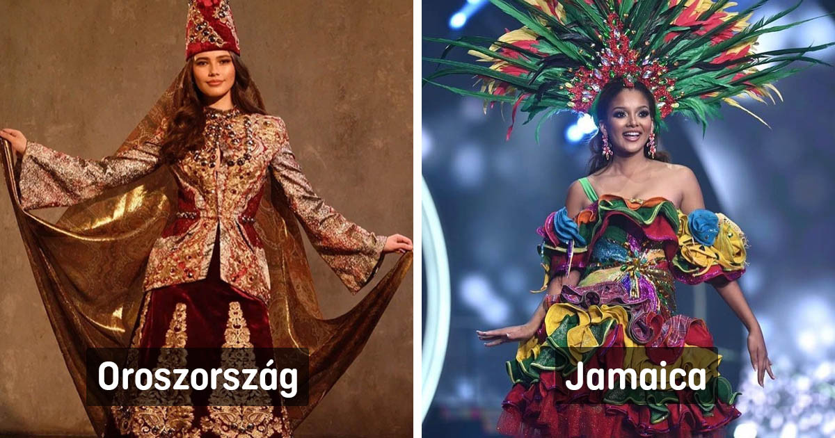 20 lélegzetelállító ruhadarab, amiben a "Miss Universe" résztvevői bemutatták az országukat 2021-ben
