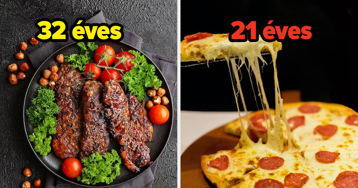 Válassz néhány ételt, mi pedig megtippeljük a pontos életkorod