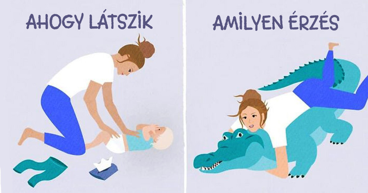 14 illusztráció, ami megmutatja, hogy milyen is egy édesanya élete