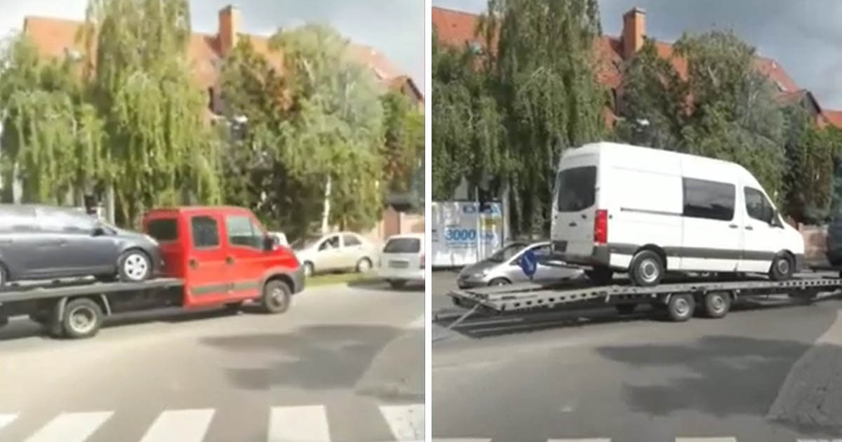 Németországban kapták lencsevégre a világ talán leghosszabb vontató-karavánját