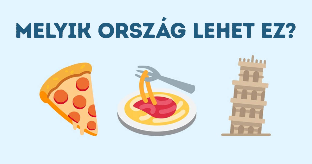 Felismered ezt a 17 országot néhány hangulatjel alapján?