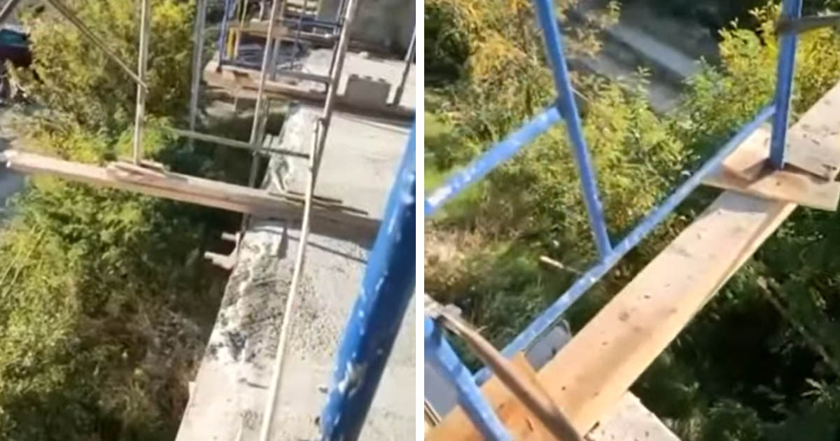 Ilyen az, ha az állványzat építésénél a biztonság csak másodlagos szempont