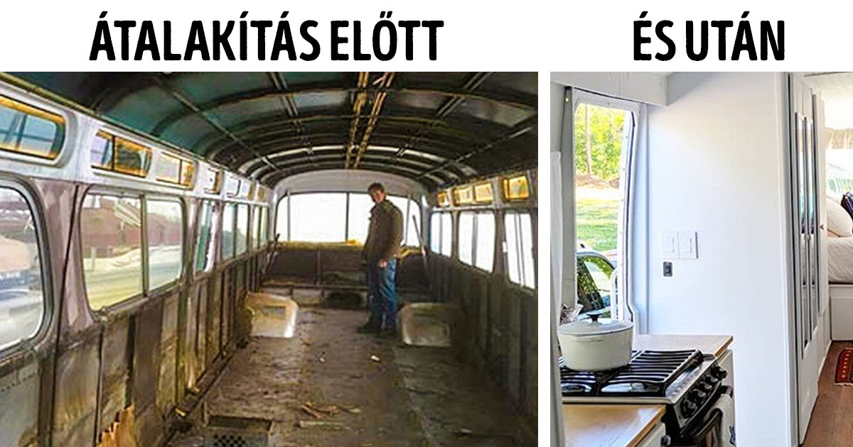 Egy amerikai lány három éven át dolgozott, hogy egy régi buszból elkészítse álmai otthonát