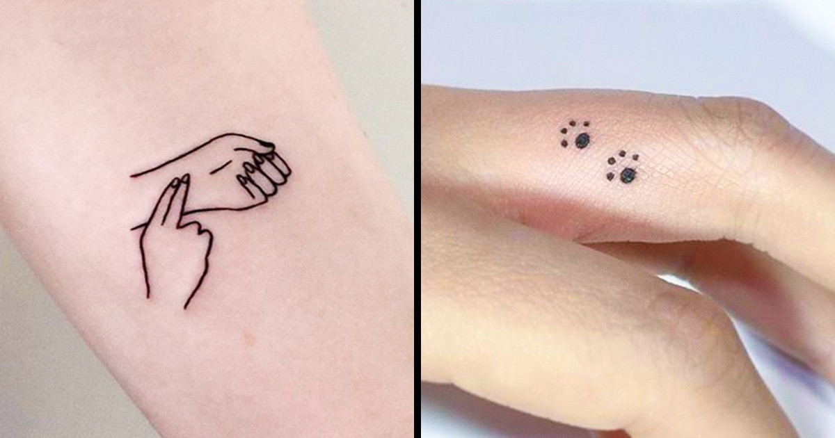 30 lenyűgöző minimalista tetkó, ami tökéletes választás lehet első tetoválásnak