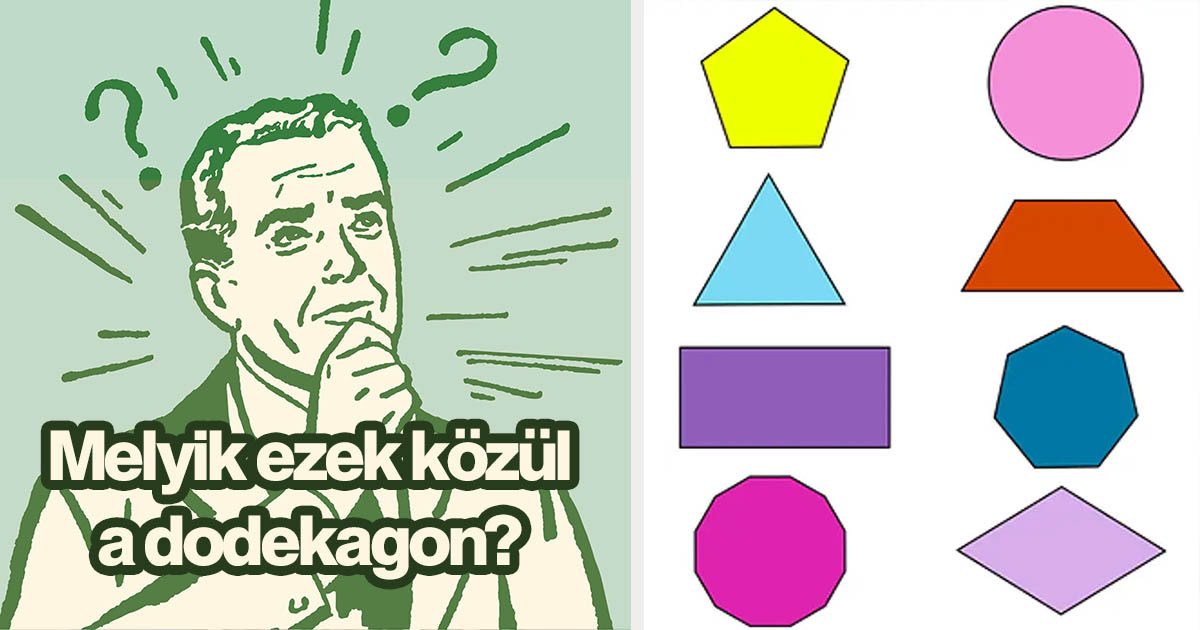 A felnőttek 60%-a képtelen teljesíteni ezt a matematikai alakzat kvízt – Neked sikerül?