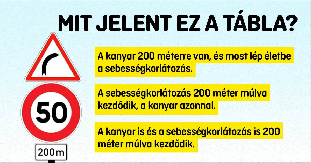 48 sofőrből csak 1 tud helyesen válaszolni erre a 12 KRESZ kérdésre