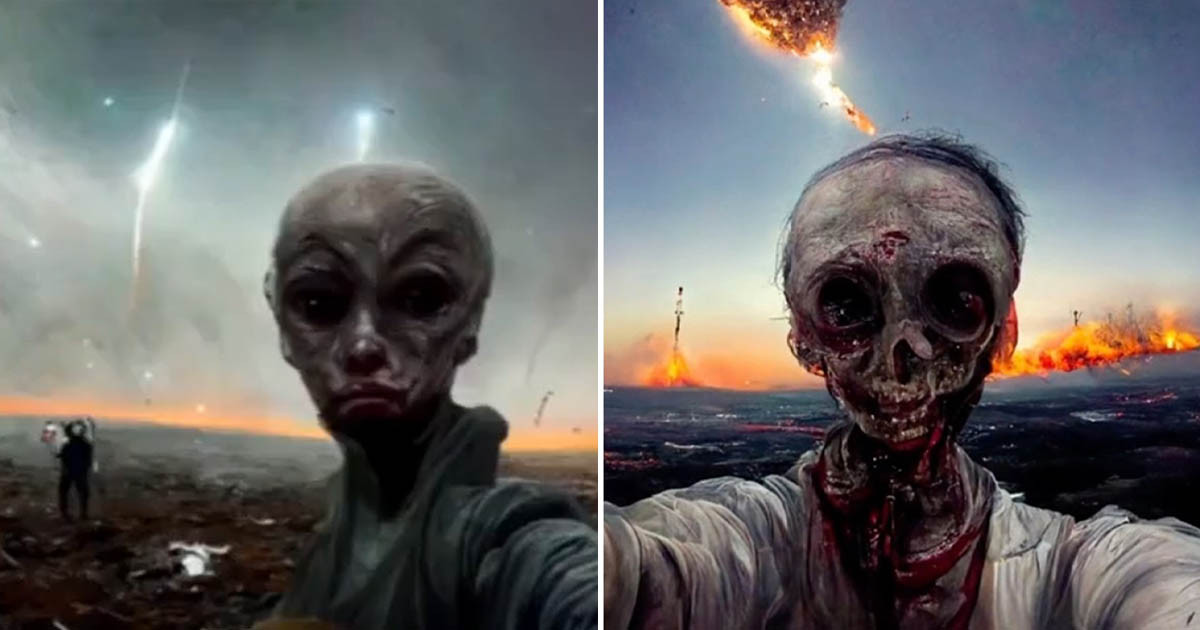 A mesterséges intelligenciától megkérdezték, hogy milyen lesz az "utolsó selfie a Földön", erre generált 12 ijesztő fotót