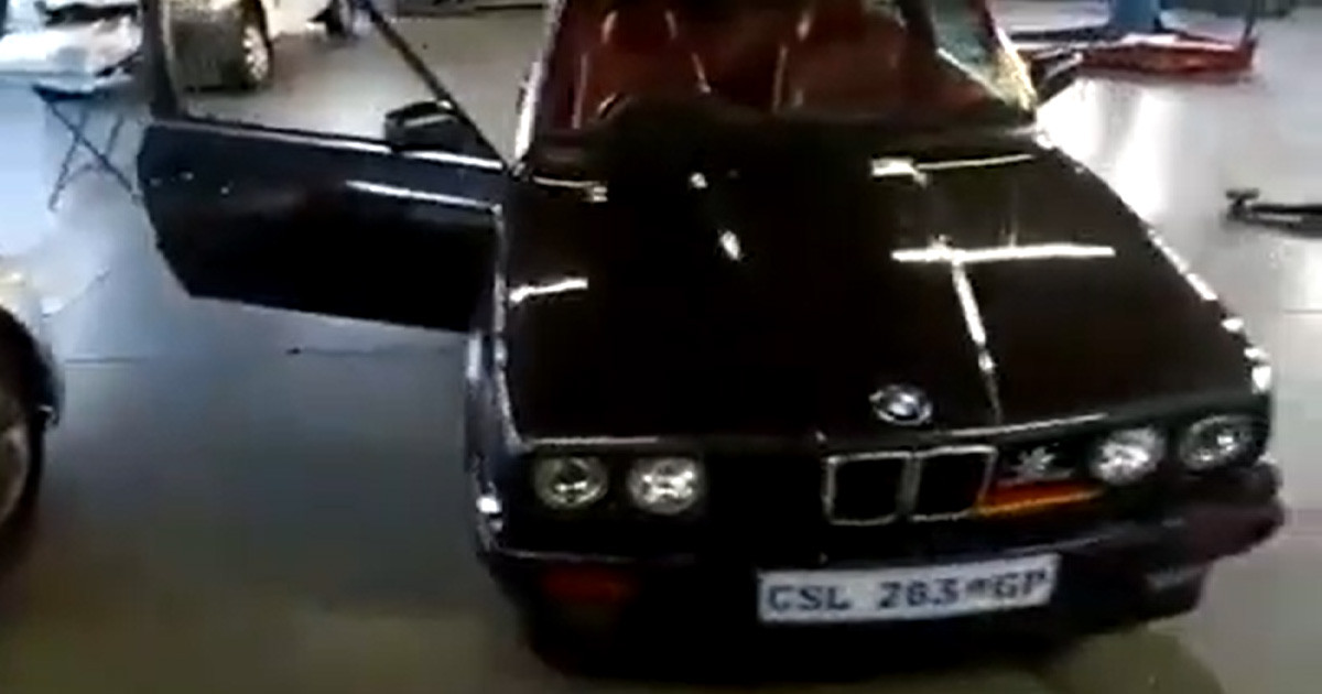 Videót készített a tuningolt BMW első indításáról, de nem sokáig tudott vele dicsekedni