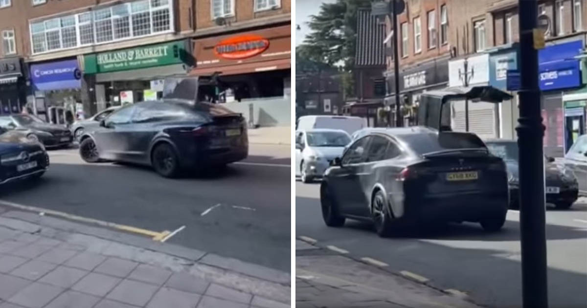 Ilyen az, amikor egy Tesla tulajdonos megbánja, hogy felfelé nyílik az ajtó
