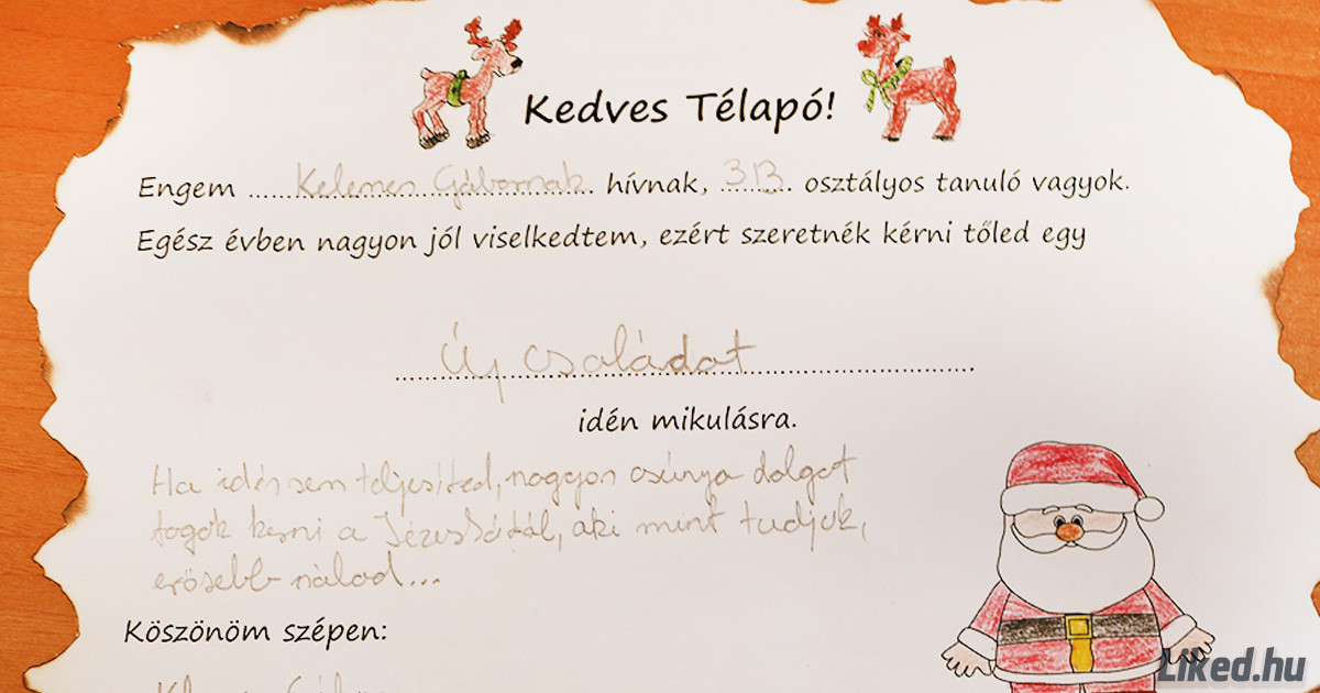14 vicces mikulásnak szánt gyereklevél, ami neked is mosolyt csal az arcodra