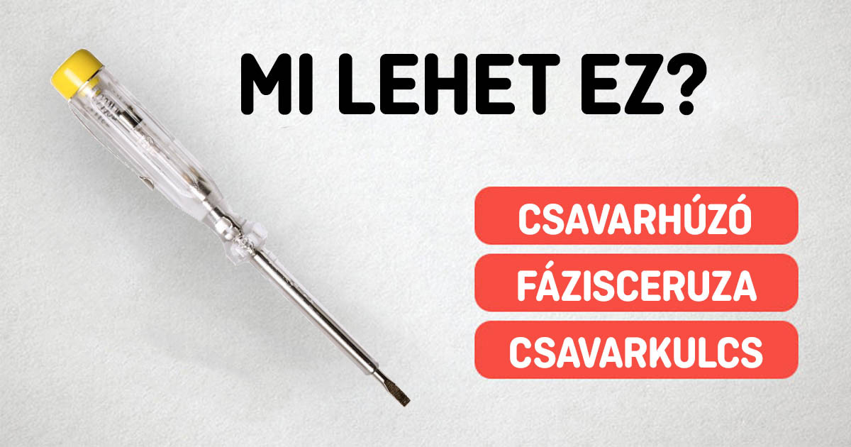 Csak egy ezermester képes felismerni 10-nél többet ebből a 12 szerszámból
